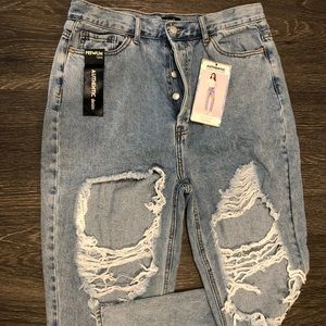 NWT High Waisted Denim “Mom” Jeans
